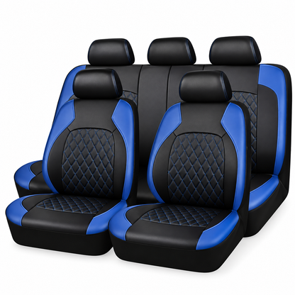 iCover® 9-Piece Universal Fit Leather Car Seat Cover Set