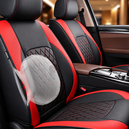iCover® 9-Piece Universal Fit Leather Car Seat Cover Set