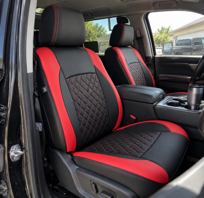 iCover® 9-Piece Universal Fit Leather Car Seat Cover Set